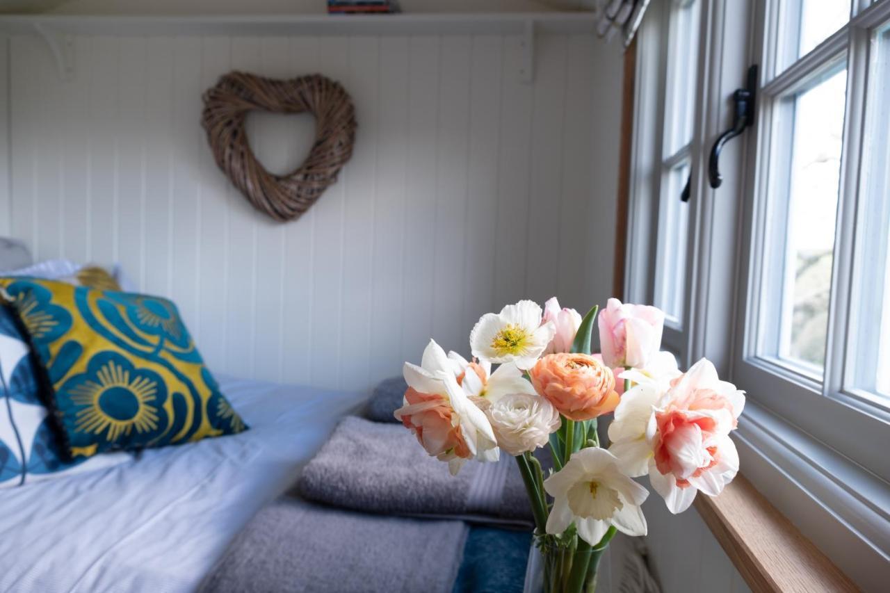 Luxury Shepherd'S Hut On Flower Farm With Outdoor Bath In Mid Cornwall Труро Екстериор снимка